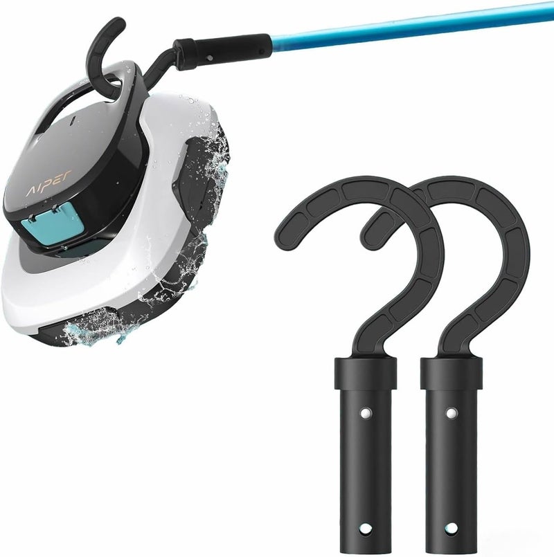 Malloryx Hook for Robotic Pool Cleaner and Underwater Robot Swimming Pool Cleaners, Pool Hook for Poles Compatible All Pool Vacuum Cordless, 2 Pack - Image 1